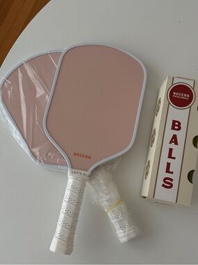 Recess Pickleball Paddle Set in Blush Pink